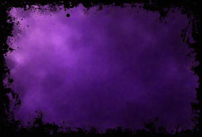 Purple sky with black spots.