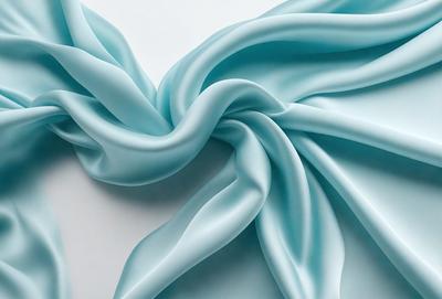 The primary subject of the image is a blue fabric, which is the main object, scene, or focus of the image. The setting or background is a white surface, which provides a clean and uncluttered backdrop for the blue fabric. The visual style of the image is a close-up of the blue fabric, showcasing its texture and details. The colors and mood of the image are predominantly blue, creating a calm and serene atmosphere.