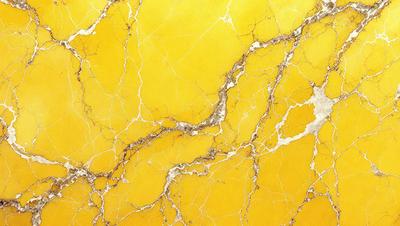 The primary subject of the image is a yellow marble wall with a yellow and white pattern. The setting is a room with a yellow and white marble wall, and the visual style is a close-up of the wall. The colors and mood of the image are warm and inviting, with the yellow marble creating a vibrant and lively atmosphere.