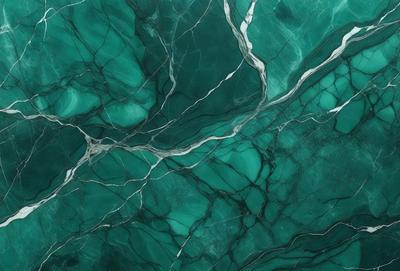 The primary subject of the image is a close-up of a marble-like surface with a blue and white color scheme. The setting is a wall or a countertop, and the visual style appears to be a photo or a digital artwork. The colors and mood of the image are predominantly blue and white, creating a clean and elegant atmosphere.