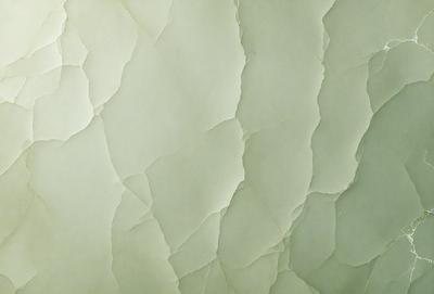 The primary subject of the image is a wall with a green and white pattern. The setting is a room with a green wall, and the visual style is a patterned wallpaper. The colors and mood of the image are predominantly green and white, creating a calm and soothing atmosphere.