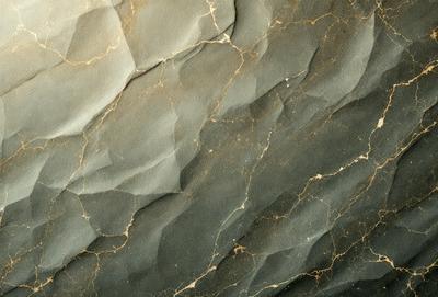 The primary subject of the image is a close-up of a marble wall with a patterned texture. The setting is a rock wall, and the visual style is a photo. The dominant colors are gray and brown, creating a natural and earthy atmosphere.
