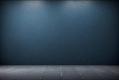 The primary subject of the image is a blue wall with a blue background. The setting is a room with a blue wall, and the visual style is a photo. The dominant colors and overall atmosphere are blue and calm.