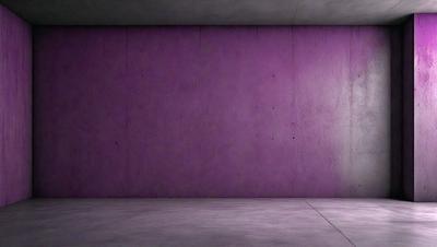 The primary subject of the image is a purple wall. The setting is a room with a purple wall, and the visual style is a photo. The dominant colors are purple and gray, creating a calm and soothing atmosphere.