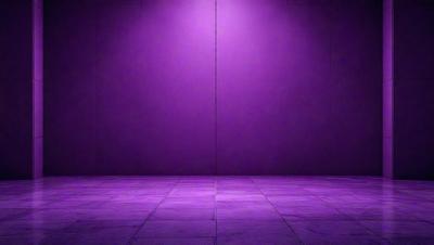 Purple doorway with purple walls.