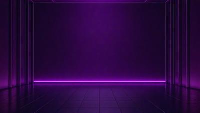 Purple wall, purple floor, purple background.