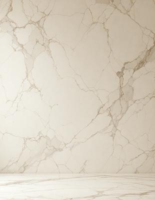 The primary subject of the image is a marble wall with a white background. The visual style is a photo, and the colors and mood are predominantly white and neutral.