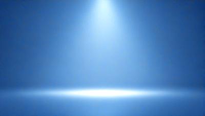 The primary subject of the image is a bright light source, which appears to be a spotlight or a light bulb. The light source is shining on a blue background, creating a striking contrast. The visual style of the image is a combination of a photo and digital art, as it captures the light source's reflection on the blue background. The colors and mood of the image are predominantly blue, with the light source creating a sense of depth and dimension.