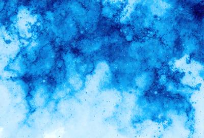 The primary subject of the image is a blue background with a white and blue pattern. The setting is a space-themed background, which creates a sense of depth and intrigue. The visual style is a combination of digital art and illustration, giving the image a unique and captivating appearance. The dominant colors are blue and white, creating a calming and serene atmosphere.
