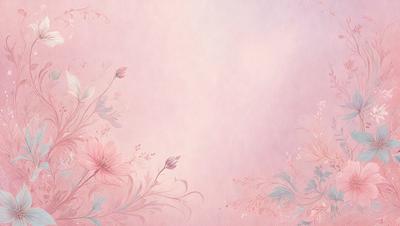The primary subject of the image is a beautiful pink flower. The setting is a pink background, which creates a warm and inviting atmosphere. The visual style is a combination of a photo and digital art, giving the image a unique and artistic appearance. The colors and mood are predominantly pink, which adds a sense of freshness and elegance to the scene.