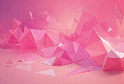 The primary subject of the image is a pink and white geometric pattern. The setting is a pink background, which creates a visually striking contrast with the pattern. The visual style of the image is a combination of digital art and illustration, giving it a unique and artistic appearance. The dominant colors in the image are pink and white, creating a warm and inviting atmosphere.