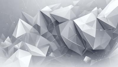 The primary subject of the image is a large, intricate, and detailed geometric pattern. The pattern is composed of multiple triangles, creating a visually striking and complex design. The setting is a white background, which provides a clean and minimalist appearance to the pattern. The visual style of the image is a combination of digital art and illustration, showcasing the artist's skill in creating a detailed and intricate design. The colors and mood of the image are predominantly white, giving it a clean, modern, and