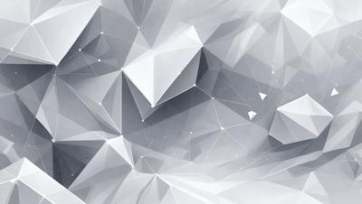 The primary subject of the image is a geometric pattern made up of white triangles. The setting is a white background, which creates a clean and minimalist appearance. The visual style is a combination of digital art and illustration, as the triangles are arranged in a visually appealing manner. The dominant colors are white, which creates a sense of simplicity and purity. The overall atmosphere of the image is calm and serene, with the geometric pattern serving as a focal point.