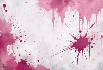 The primary subject of the image is a close-up of a pink splash, which appears to be a painting or a digital artwork. The setting is a white background, which contrasts with the pink splash. The visual style is a mix of painting and digital art, creating a unique and artistic appearance. The colors and mood of the image are predominantly pink, which gives it a warm and vibrant atmosphere.