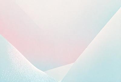 The primary subject of the image is a white paper with a pink and blue gradient. The setting is a white background, and the visual style is a digital art or illustration. The dominant colors are white, pink, and blue, creating a calm and soothing atmosphere.