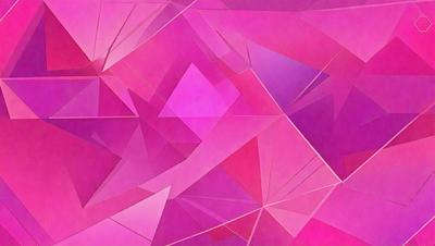 The primary subject of the image is a pink geometric pattern. The setting is a pink background, which creates a visually striking contrast with the pattern. The visual style is a combination of digital art and illustration, giving the image a modern and artistic appearance. The dominant colors are pink and purple, creating a warm and inviting atmosphere.