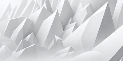 The image is a white and gray digital artwork featuring a mountainous landscape. The primary subject is a large mountain with a few smaller peaks surrounding it. The setting is a snowy mountain range, and the visual style is a combination of digital art and illustration. The colors and mood of the image are predominantly white and gray, giving it a clean and minimalist appearance.
