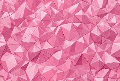 The primary subject of the image is a pink geometric pattern, which is the main focus of the image. The setting is a pink background, which complements the pattern. The visual style is a digital art or illustration, as the pattern is created using a computer or digital tools. The dominant colors in the image are pink, which creates a warm and inviting atmosphere.