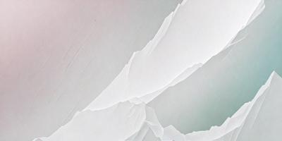 The primary subject of the image is a white surface with a few green and pink accents. The setting appears to be a white wall, and the visual style is a painting or drawing. The colors and mood of the image are predominantly white and green, creating a calm and serene atmosphere.
