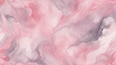 The primary subject of the image is a pink and white patterned wallpaper. The setting is a room with a pink and white color scheme. The visual style is a combination of digital art and illustration, creating a unique and artistic design. The dominant colors are pink and white, giving the room a warm and inviting atmosphere.