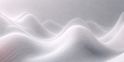The primary subject of the image is a large, white, wavy structure that resembles a mountain or a wave. The setting is a gray sky, which creates a dramatic backdrop for the structure. The visual style of the image is a combination of photo and digital art, giving it a unique and artistic appearance. The dominant colors are white and gray, which contribute to the overall mood of the image, which is serene and dramatic.
