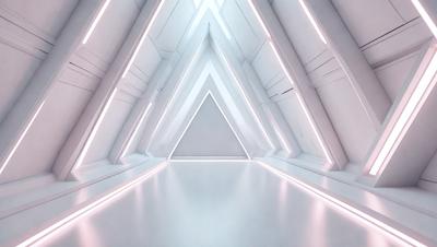 The primary subject of the image is a large, white room with a long hallway. The setting is a white room with a white floor, and the visual style is a photo. The room has a clean and minimalist appearance, with a focus on the long hallway. The colors and mood of the image are predominantly white, creating a sense of simplicity and calmness.