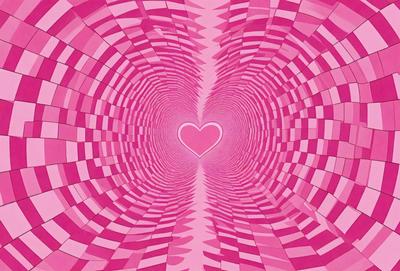 The primary subject of the image is a heart, which is the main object, scene, or focus of the image. The heart is located in the center of the image, surrounded by a pink background. The visual style of the image is digital art, as it appears to be a digital illustration or drawing. The colors and mood of the image are predominantly pink, creating a warm and romantic atmosphere.