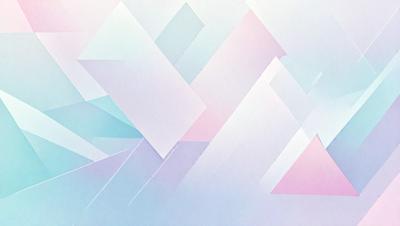 The primary subject of the image is a geometric pattern, which is a digital art piece. The setting is a white background, and the visual style is a combination of digital art and illustration. The dominant colors in the image are blue, pink, and white, creating a calm and soothing atmosphere.