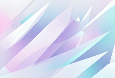 The primary subject of the image is a purple and white geometric pattern. The setting is a white background, and the visual style appears to be a digital art or illustration. The dominant colors are purple and white, creating a calm and soothing atmosphere.