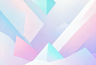 The primary subject of the image is a geometric pattern made up of triangles and squares. The pattern is predominantly blue and white, creating a visually appealing and calming atmosphere. The setting is a white background, which allows the pattern to stand out and be the main focus of the image. The visual style is a combination of digital art and illustration, as the pattern is intricately designed and well-defined.