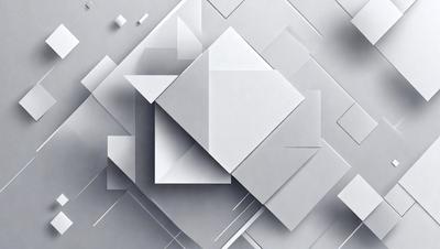 The primary subject of the image is a white square, which is the main object, scene, or focus of the image. The setting/background consists of a white surface, which could be a wall or a piece of paper. The visual style is digital art, as the image is a digital creation. The colors and mood of the image are predominantly white, giving it a clean and minimalist appearance.