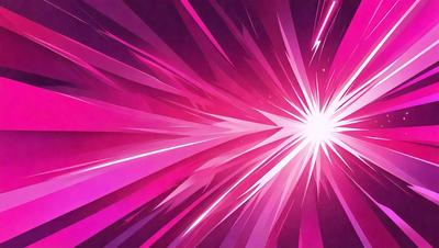 The primary subject of the image is a bright pink light, which appears to be a neon light or a light bulb. The light is the main focus of the image, and it is set against a purple background. The visual style of the image is digital art, as it is a computer-generated image. The dominant colors in the image are pink and purple, creating a vibrant and energetic atmosphere.