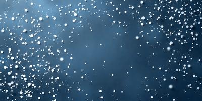 The primary subject of the image is a blue background with white snowflakes scattered throughout. The setting appears to be a night sky, with the snowflakes creating a visually appealing pattern. The visual style of the image is a combination of a photo and digital art, as the snowflakes are digitally created and placed on the blue background. The colors and mood of the image are predominantly blue and white, creating a serene and calming atmosphere.
