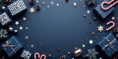 The primary subject of the image is a blue background with a star pattern. The setting is a dark blue surface, and the visual style is a combination of photo and digital art. The colors and mood are predominantly dark and moody, with the star pattern adding a touch of brightness and contrast.