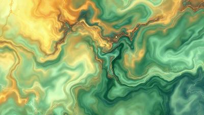 The primary subject of the image is a vibrant, colorful, and intricate pattern. The setting is a green background, which complements the colors of the pattern. The visual style is a combination of digital art and illustration, creating a unique and eye-catching design. The dominant colors in the image are green, yellow, and orange, which contribute to a lively and energetic atmosphere.