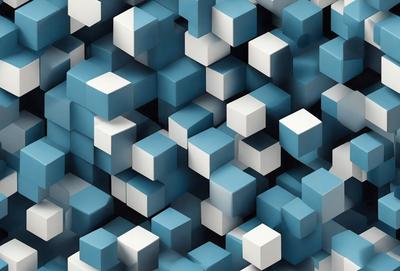 The primary subject of the image is a blue and white patterned background. The setting is a blue and white checkered pattern, which creates a visually appealing and cohesive design. The visual style of the image is a digital art or illustration, as it features a well-defined and organized pattern. The colors and mood of the image are predominantly blue and white, giving it a clean, modern, and sophisticated appearance.