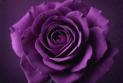 Purple rose with a purple background.