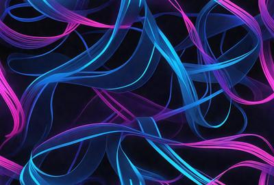 The primary subject of the image is a blue and purple swirling pattern. The setting is a dark background, which contrasts with the vibrant colors of the swirling pattern. The visual style appears to be a digital art or illustration, as the swirls are intricately detailed and the colors are rich and saturated. The overall atmosphere of the image is dynamic and visually appealing, with the swirling pattern capturing the viewer's attention.