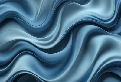 The primary subject of the image is a blue, swirling, and flowing pattern. The setting is a blue background, which creates a visually striking contrast with the swirling pattern. The visual style is a digital art or illustration, as the swirling pattern appears to be a digital creation. The dominant colors are blue and white, creating a calm and soothing atmosphere.