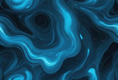 The primary subject of the image is a blue, swirling, and twisting pattern, which appears to be a digital art or illustration. The setting is a dark blue background, creating a contrasting and dramatic effect. The visual style is a combination of digital art and illustration, with a focus on the swirling pattern. The colors and mood of the image are predominantly dark blue, creating a sense of depth and mystery.