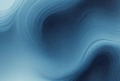 The primary subject of the image is a blue, swirling, and flowing pattern. The setting is a dark blue background, which contrasts with the swirling pattern. The visual style appears to be a digital art or illustration, as the swirling pattern is intricately detailed and the overall atmosphere is dynamic and captivating. The dominant colors are blue and white, creating a sense of depth and movement in the image.