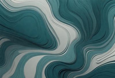 The primary subject of the image is a large, blue, and white sculpture. The setting is a blue and white background, which complements the sculpture's colors. The visual style is a combination of digital art and illustration, creating a unique and artistic representation. The colors and mood of the image are predominantly blue and white, giving it a calm and serene atmosphere.