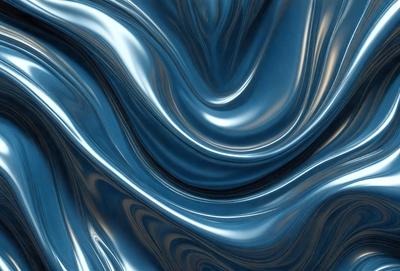 The primary subject of the image is a blue, swirling, and flowing pattern. The setting is a blue background, which creates a visually striking contrast with the swirling pattern. The visual style is a digital art or illustration, as the swirling pattern appears to be a digital creation. The colors and mood of the image are predominantly blue, creating a sense of calmness and tranquility.