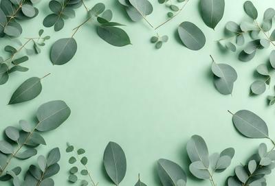 The primary subject of the image is a close-up of a green leaf. The leaf is placed on a green background, which creates a natural and vibrant atmosphere. The visual style of the image is a photo, capturing the intricate details of the leaf. The colors and mood of the image are predominantly green, with a sense of freshness and tranquility.