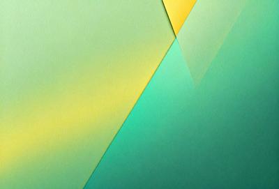 The primary subject of the image is a green and yellow triangle. The setting is a green background, and the visual style appears to be a digital art or illustration. The dominant colors are green and yellow, creating a vibrant and lively atmosphere.