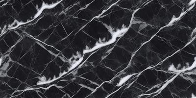 The primary subject of the image is a marble surface with a black and white pattern. The setting is a black and white marble countertop, and the visual style is a black and white photograph. The colors and mood of the image are predominantly black and white, creating a classic and elegant atmosphere.