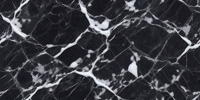 The primary subject of the image is a marble surface with a black background. The marble surface features white and black swirls, giving it a unique and elegant appearance. The visual style of the image is a close-up of the marble surface, showcasing its intricate patterns and textures. The colors and mood of the image are predominantly black and white, creating a sophisticated and timeless atmosphere.