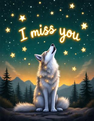 The primary subject of the image is a wolf, which is the main object, scene, or focus of the image. The wolf is sitting in a forest, surrounded by trees and a night sky. The visual style of the image is digital art, as it is a well-crafted illustration. The colors and mood of the image are predominantly dark, with the wolf's fur being white, and the night sky providing a sense of mystery and tranquility.