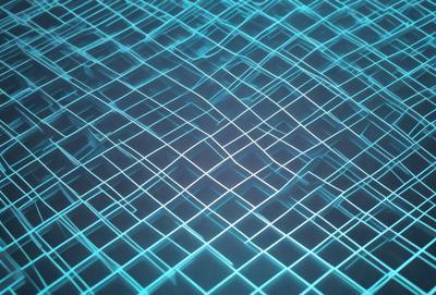The primary subject of the image is a blue, geometric pattern. The setting is a blue surface, possibly a wall or a piece of art. The visual style is a digital art or illustration, as the pattern appears to be a part of a larger design. The dominant colors are blue and white, creating a calm and soothing atmosphere.