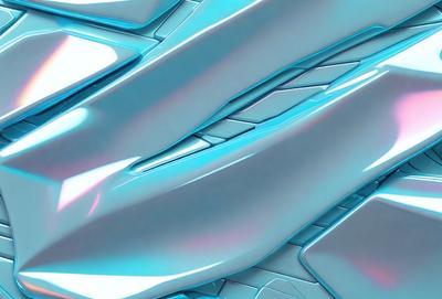 The primary subject of the image is a futuristic, metallic vehicle with a blue and white color scheme. The vehicle appears to be a part of a larger structure, possibly a spacecraft or a futuristic building. The setting is a blue and white environment, which adds to the overall futuristic and high-tech atmosphere of the scene. The visual style of the image is a combination of digital art and illustration, creating a unique and captivating design. The colors and mood of the image are predominantly